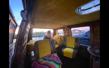 jen watching the sunset in van at robinson preserve