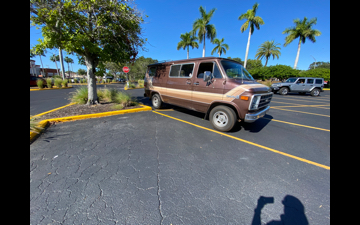 van at starbucks